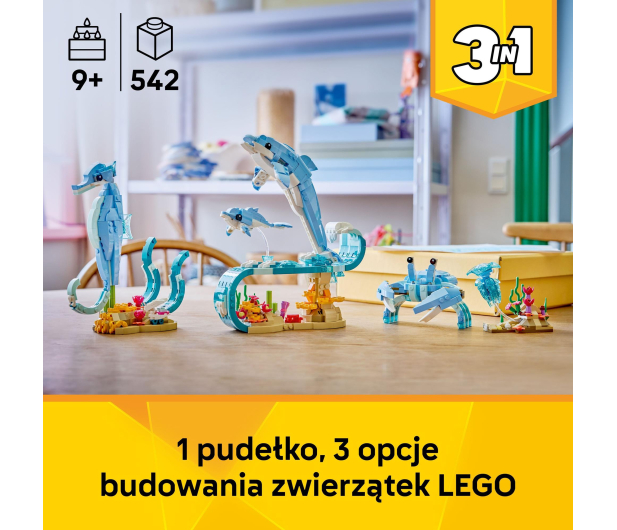 LEGO CREATOR 31385 Zwierzęta morskie: piękny delfin - 1473433 - zdjęcie 4